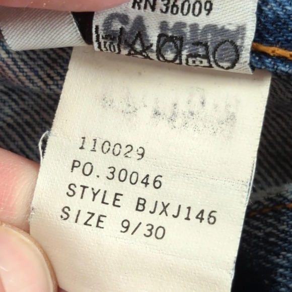 Vintage Calvin Klein Jeans Womens 9/30 Blue High Rise Mom Relaxed Denim USA 90s - Picture 11 of 13